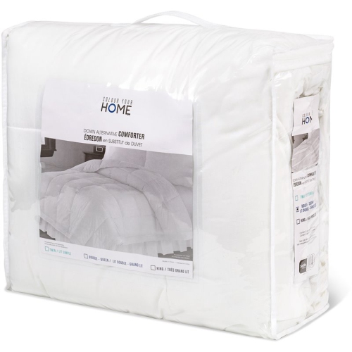 Image 1 of 1.. Safdie & Co. Microfiber Down Alternative Premium Twin Comforter in White