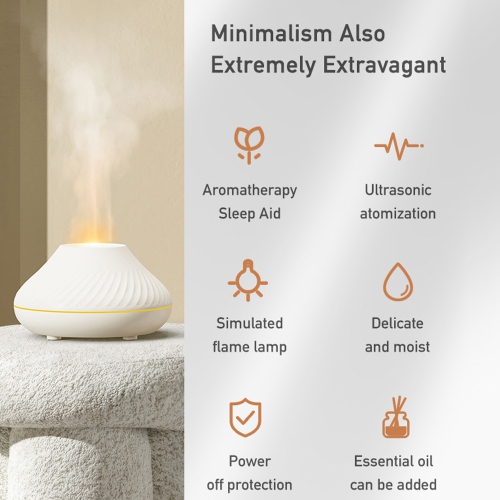 axGear Ultrasonic Humidifier Aroma Diffuser Night Light Portable Auto Power-off -White