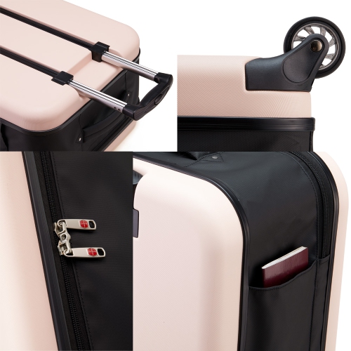 axGear Bagage Compact Pliable Valise 20 Pouces Valise De Voyage Pliable Légère - Bleu