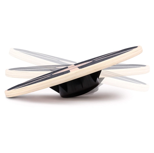Longevity Wood Wobble Balance Board 16 X 16 x 3 Inches, Black