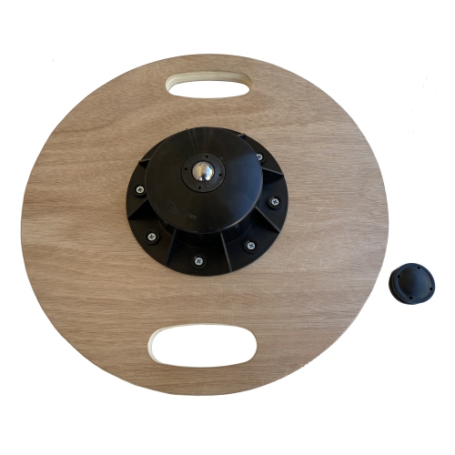 Longevity Wood Wobble Balance Board 16 X 16 x 3 Inches, Black