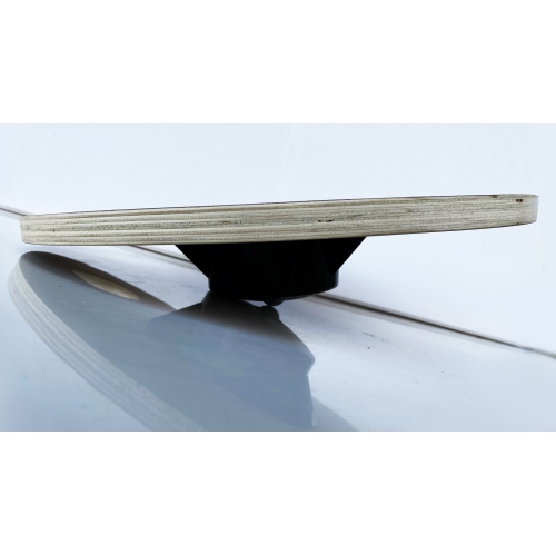 Longevity Wood Wobble Balance Board 16 X 16 x 3 Inches, Black