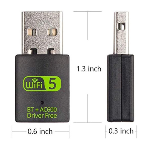 axGear USB WiFi Bluetooth Adapter 600Mbps Dual Band 2.4/5Ghz Wireless Network Receiver