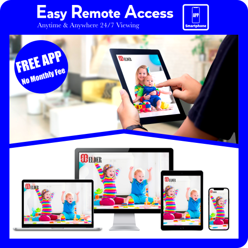 【Nouveau 2025】 Elder – Système de surveillance résidentielle d'extérieur avec fil à 8 caméras 4K à projecteur ponctuel, NVR 8 canaux 2 To, vision