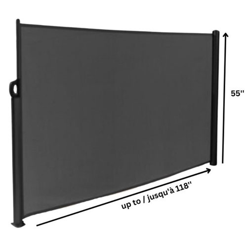 Corriveau Side Panel Retractable Awning - Grey