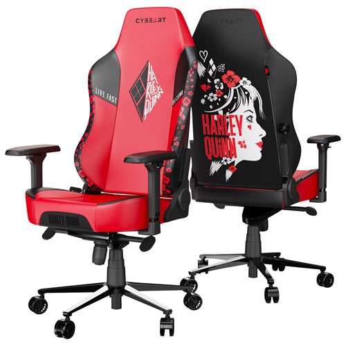 Cybeart Harley Quinn Edition Ergonomic Faux Leather Gaming Chair