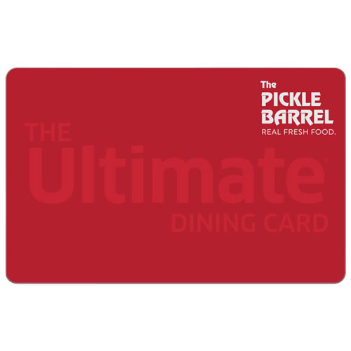 Image 1 de 1.. Carte-cadeau The Pickle Barrel - 100 $ - Téléchargement numérique