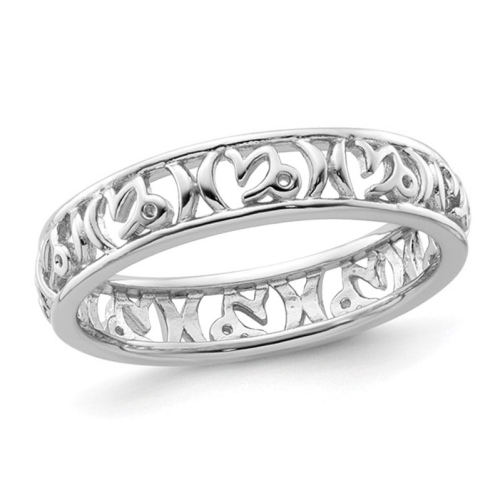 Image 1 of 4.. Sterling Silver Capricorn Zodiac Astrology Ring Band