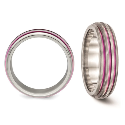 Mesdames ou hommes Titanium Rose Anodis?? triple rainage de bande