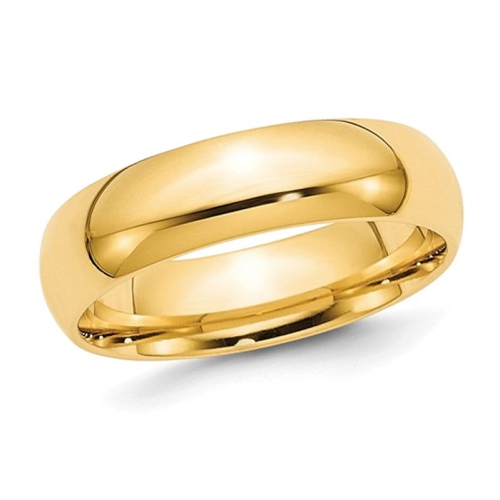 Anneau de bande de mariage en argent sterling en argent sterling de 6 mm