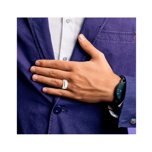 MENS STERLING Silver 10 mm Comfort Fit Band de bande de mariage