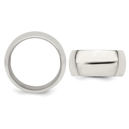 MENS STERLING Silver 10 mm Comfort Fit Band de bande de mariage