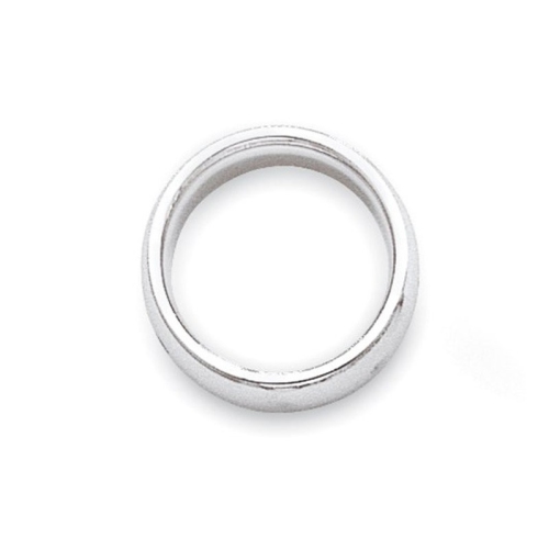 Ladies 10K White Gold 3mm Polished Wedding Band Ring