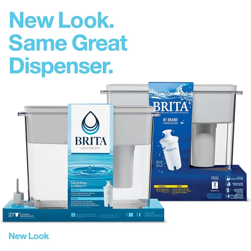 Brita® Extra Large 27 Cup Filtered Water Dispenser with 1 Standard Filter, Made without BPA, UltraMax