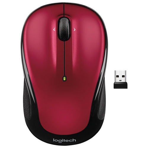Souris optique sans fil M325S de Logitech - Rouge