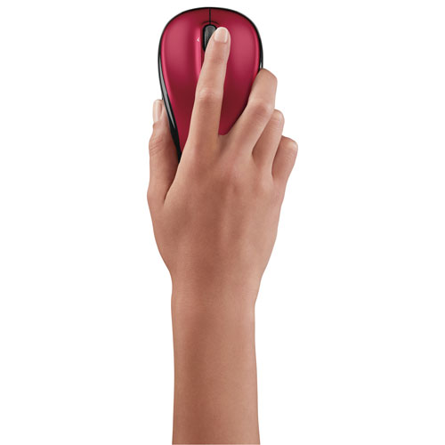 Souris optique sans fil M325S de Logitech - Rouge