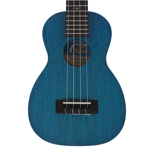 Leho Xtreme Mahogany Soprano Ukulele - Blue Sea