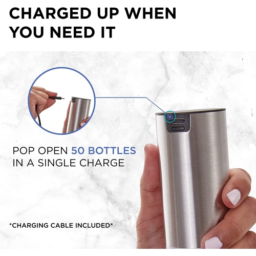 Ivation – Ensemble-cadeau de vin, ouvre-vin rechargeable électrique et coupeur de papier à vin