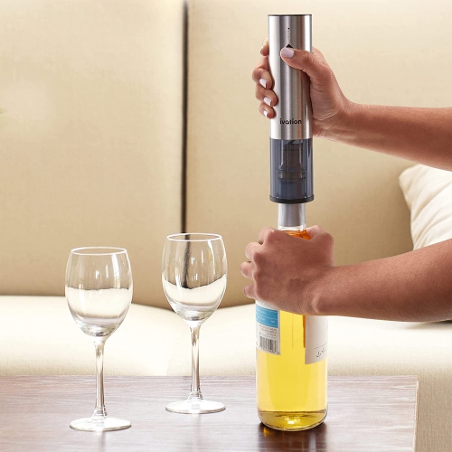 Ivation – Ensemble-cadeau de vin, ouvre-vin rechargeable électrique et coupeur de papier à vin
