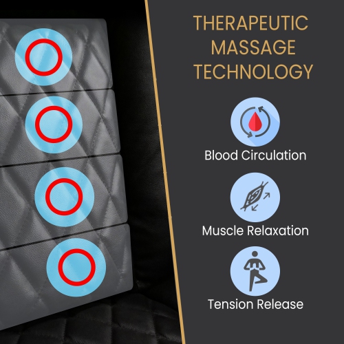 Tuscany – Fauteuil inclinable 11000 électrique en cuir italien pleine fleur avec soutien lombaire à DEL, édition chaleur et massage