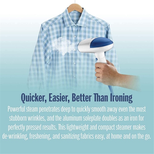 Conair - Clothes Steamer with Folding Handle, 1200 Watt, White