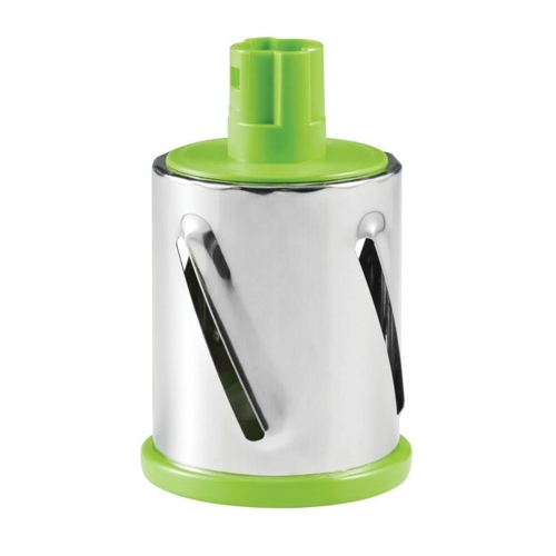 Starfrit - Rotary Grater, 3 Interchangeable Barrels, Suction Cup Base, Green