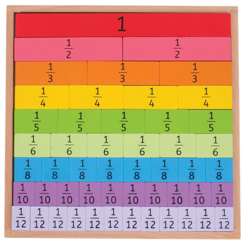 Bigjigs Toys Fractions Tray