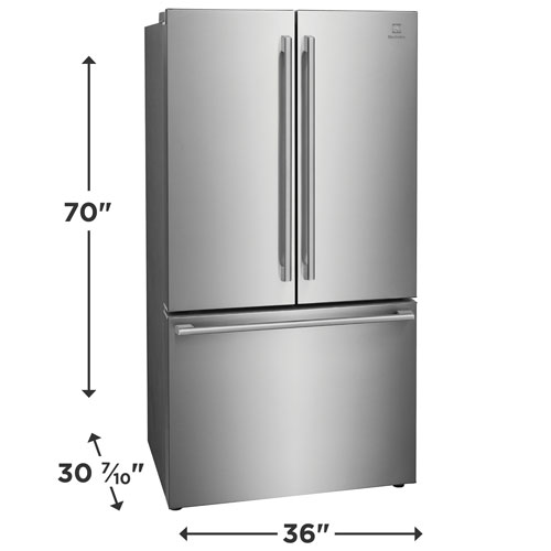Electrolux 36" 23.3 Cu. Ft. French Door Refrigerator with Water Dispenser - Stainless Steel