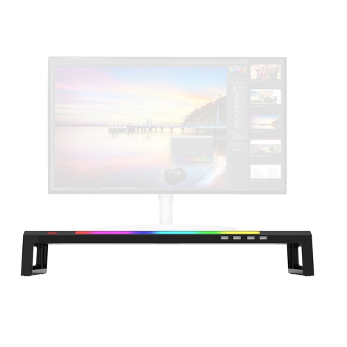 Marvo DZ-01 RGB illumination computer monitor stand with 4x USB Hub