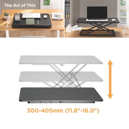 Speedex Standing Desk Converter Height Adjustable Sit-stand desk Converter for Monitor, Computer and Laptop