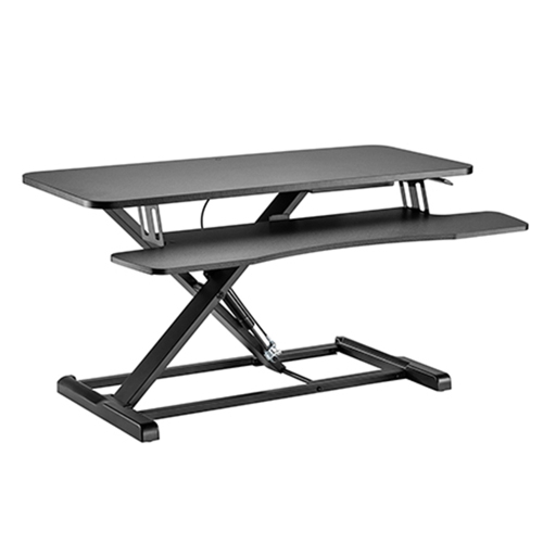 Speedex Gas Spring Height Adjustable Sit-Stand Desk Converter With Keyboard tray for Monitor, Computer and Laptop