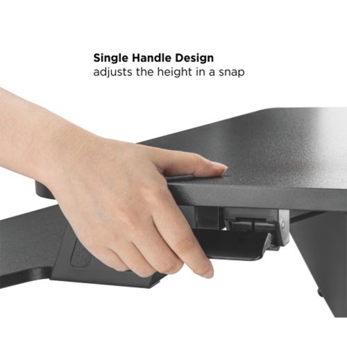 Speedex Gas Spring Height Adjustable Sit-Stand Desk Converter With Keyboard tray for Monitor, Computer and Laptop