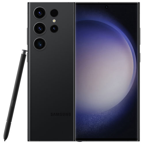 Galaxy S23 Ultra de 256 Go de Samsung avec Freedom Mobile - Noir fantôme - Paiement Balance mensuel