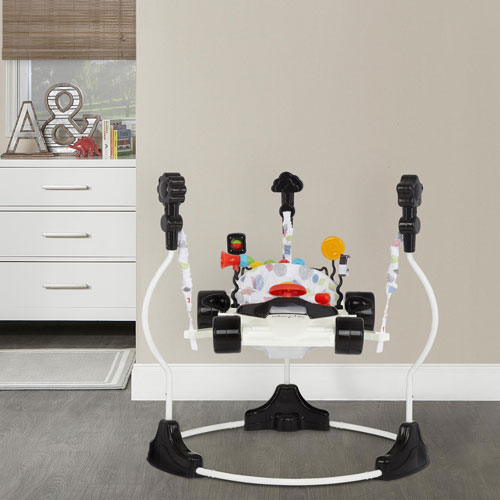 Dream On Me Champ 2-in-1 Activity Centre & Bouncer - White