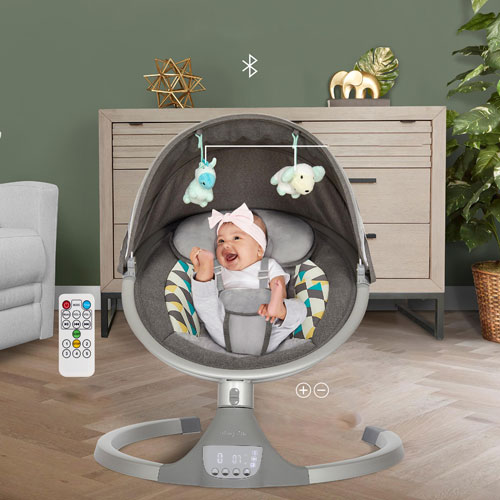 Dream On Me Zazu Swing - Grey/Blue