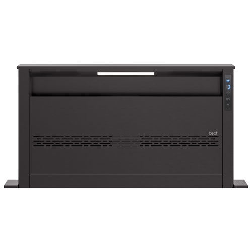 Best 36" Island Mount Downdraft Range Hood - Black Stainless Steel