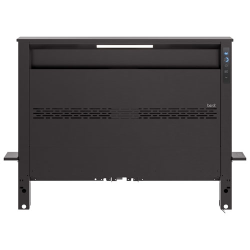 Best 36" Island Mount Downdraft Range Hood - Black Stainless Steel