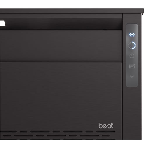 Best 36" Island Mount Downdraft Range Hood - Black Stainless Steel