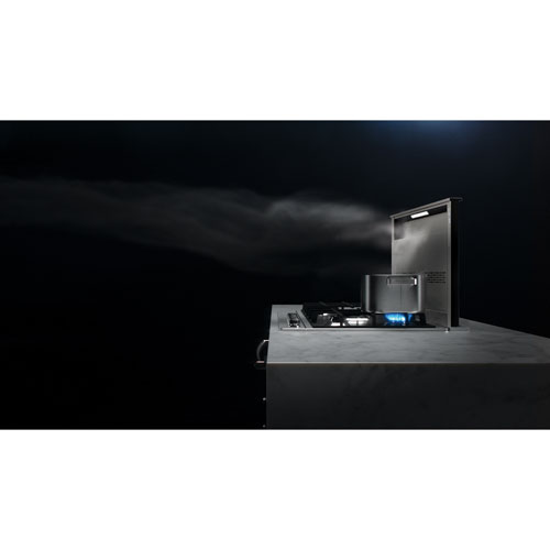 Best 36" Island Mount Downdraft Range Hood - Black Stainless Steel