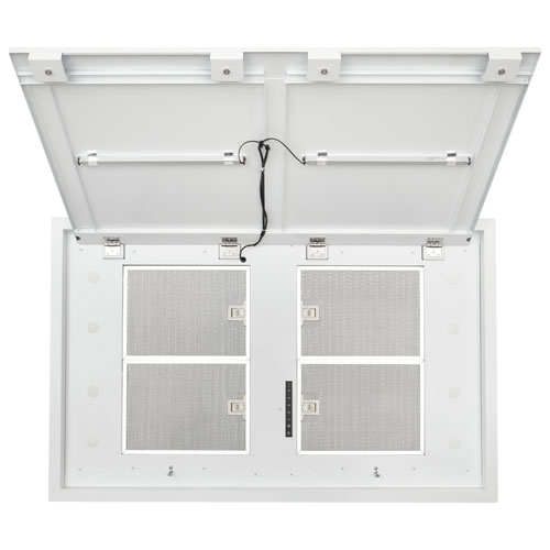 Best 43" Under Cabinet Range Hood - White Stainless Steel