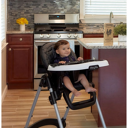 Dream On Me Solid Times High Chair - Black