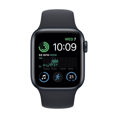 APPLE Watch Se Gps 44MM Midnight Aluminum Case With Midnight Sport Band 2022 New In Multicolor