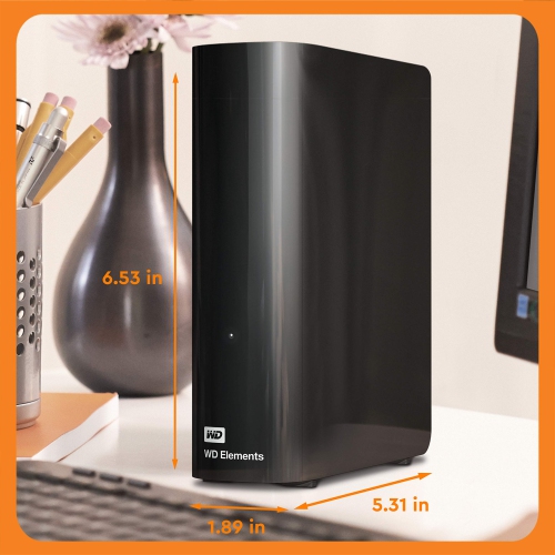 WD WDBWLG0140HBK Elements Desktop Storage