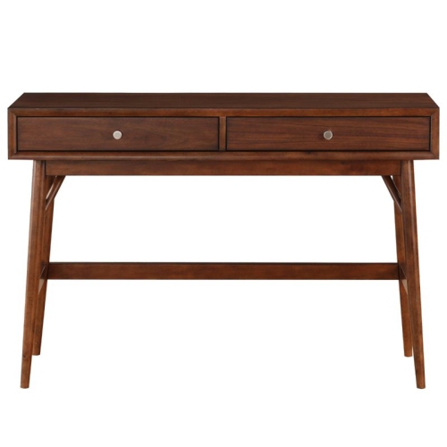Lexicon Frolic Wood 2 Drawer Console Table in Brown