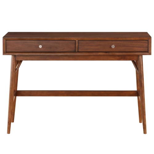 Lexicon Frolic Wood 2 Drawer Console Table in Brown
