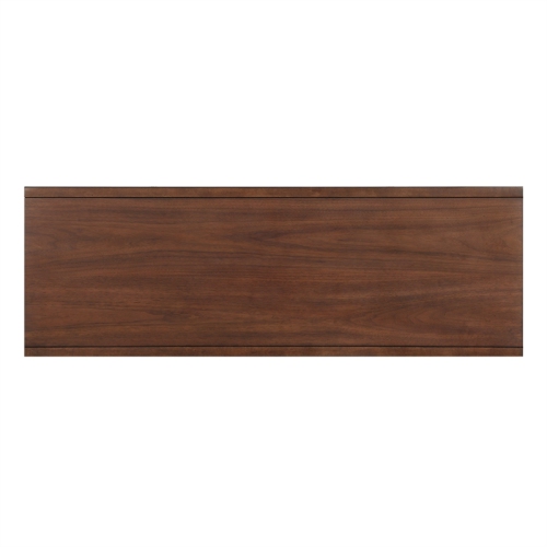 Lexicon Frolic Wood 2 Drawer Console Table in Brown