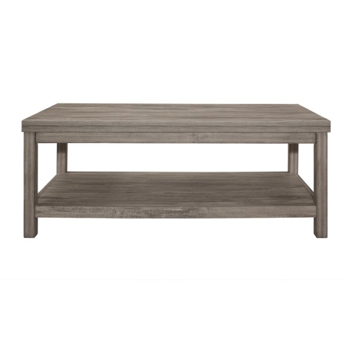 Lexicon Bainbridge 3-piece Transitional Wood Occasional Tables in Weathered Gray