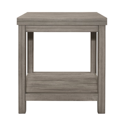 Lexicon Bainbridge 3-piece Transitional Wood Occasional Tables in Weathered Gray