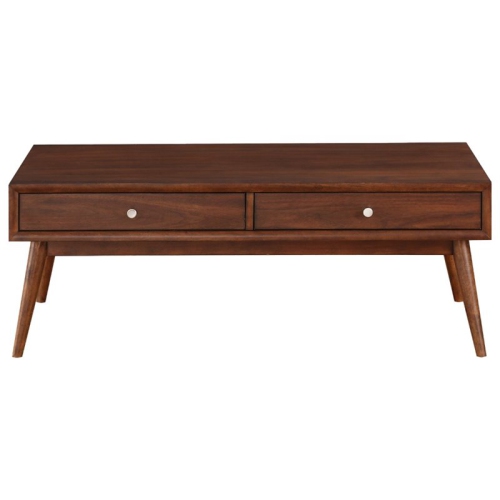 LEXICON  Frolic Wood 2 Drawer Coffee Table In In Brown