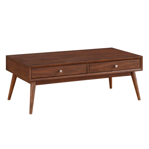 Lexicon Frolic Wood 2 Drawer Coffee Table in Brown
